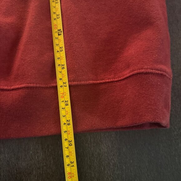 Columbia Men's Maroon 1/4 Zip Pullover Top Shearling Lined, Size XXL - Picture 7 of 8